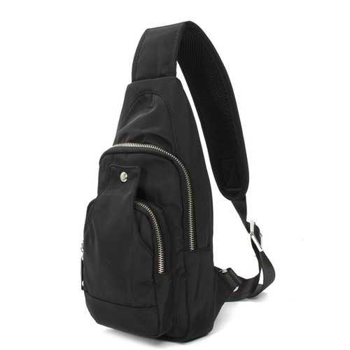 Women Men Nylon Chest Bags Sports Waterproof Crossbody Bags Casual Outdoor Bags