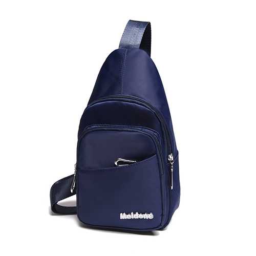 Waterproof Women Men Light Weight Nylon Casual Pillow Chest Diagonal Bags Outdooors Travel Bags