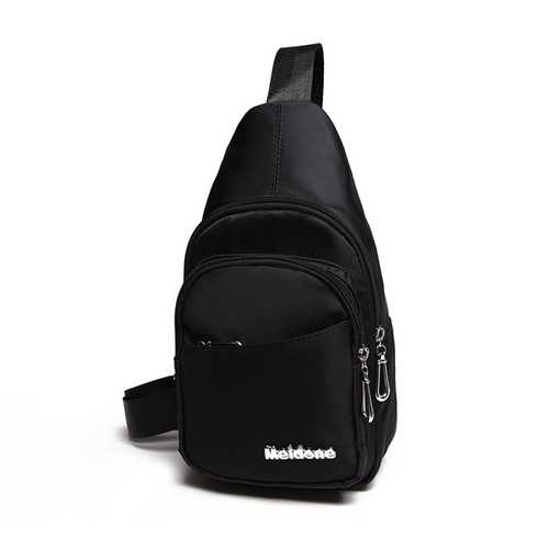 Waterproof Women Men Light Weight Nylon Casual Pillow Chest Diagonal Bags Outdooors Travel Bags