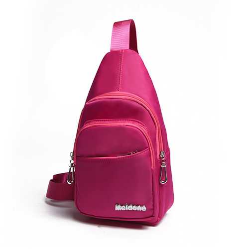 Waterproof Women Men Light Weight Nylon Casual Pillow Chest Diagonal Bags Outdooors Travel Bags