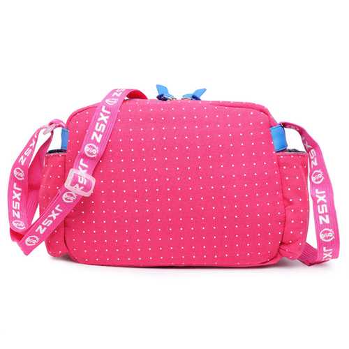 Canvas Casual Sports Travel Light Weight Wave Point Shoulder Bag Crossbody Bags