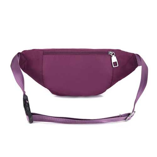 Women Nylon Waterproof Large Capacity Outdoor Sport  Waist Bag Crossbody Bag