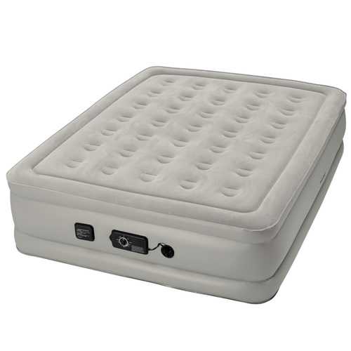 Insta-Bed Raised 19 inch Queen Airbed with NeverFLAT Pump