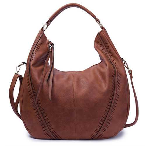 Women Pu Leather Vintage Handbag Shoulder Bag