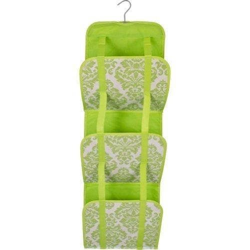 Travelon Hanging Handbag Organizer - Set of 2 (Lime Damask)