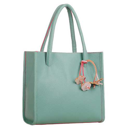 Women Candy Color Retro Commuter Handbags Shoulder Bags
